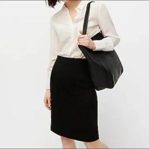 J. Crew No. 2 Pencil Skirt in Bi-stretch Cotton Sz 12